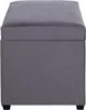 Pouf HAKU grigio - MDF, tessuto in velluto a coste, L/A/P: Anteprima dell’immagine prodotto 4