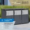 Westmann Tonus 3 Metall Mülltonnenbox 3er 3x240 L Anthrazit Produktbild-Vorschau 4