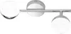 Plafonnier 2 x LED 4,5W/230V Chrome Métal Pivotant Voir les images du produit 1