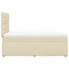 vidaXL Boxspringbett mit Matratze Creme 120x200 cm Stoff Produktbild-Vorschau 7