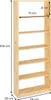 Standregal mit 7 Böden, praktisches Bücherregal aus Produktbild-Vorschau 7