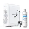 A white Waterdrop G3P600 reverse osmosis water filtration system with a separate filter cartridge and a faucet. Voir les images du produit
