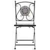 vidaXL Sedia bistrot a mosaico 2 pz. Grigio Anteprima dell’immagine prodotto 2