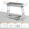 SunJas Holzkohlegrill, Edelstahl-Außengrill, tragbarer Produktbild-Vorschau 5