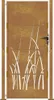 vidaXL Gartentor 100x175 cm Cortenstahl Gras-Design Produktbild-Vorschau 3