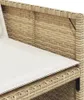 13-tlg. Garten-Essgruppe mit Kissen Beige Poly Rattan Produktbild-Vorschau 9