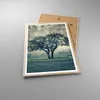 Gerahmtes Poster - Rahmen in heller Eiche - Baum Natur Feld Produktbild-Vorschau 3