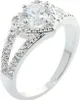 Damen-Ring aus 925er-Sterlingsilber mit Kristallen, Produktbild-Vorschau 1