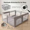 Baby Laufstall 150x180 cm - Sicher & Stabil Krabbelgitter Produktbild-Vorschau 5