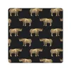 MuchoWow® Mauspad Mousepad Muster - Nashorn - Gold - Produktbild-Vorschau 1