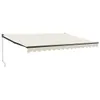 vidaXL Auvent rétractable Crème 4,5x3 m Tissu et aluminium Voir les images du produit 1