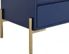 Set aus 2 Nachttischen mit 2 Schubladen - Metall und MDF Produktbild-Vorschau 8