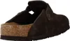 A single brown Birkenstock sandal is shown from the side against a white background. Produktbild-Vorschau