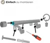 LOFT 280 cm 1-läufige Gardinenstange Schwarz 19 mm aus Produktbild-Vorschau 7