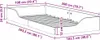 vidaXL Rám postele hnědý 100 x 200 cm z masivního Náhled obrázku produktu 8
