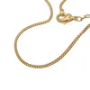 Kette 1,7mm Panzer flach 2x diamantiert 9Kt GOLD 45cm Produktbild-Vorschau 2
