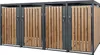 ML-Design Mülltonnenbox 4er für 4 Tonnen 240L 264x80x116,3 Produktbild-Vorschau 1