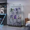 Witryna szklana stojąca z oświetleniem LED i zamkiem, 3 Podgląd zdjęcia produktu 9