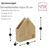 UNUS Serviettenhalter Serviettenständer Hausform 2er Set Produktbild-Vorschau 2
