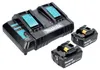 Makita Power Source Kit 18 V mit 2x BL 1860 B 6,0 Ah Akku ( Produktbild-Vorschau 2