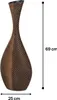Bodenvase 70 cm - Flaschenvase in Holzoptik mit Kunststein Produktbild-Vorschau 8