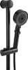 A black showerhead and slide bar assembly against a white background. Náhled obrázku produktu