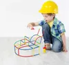 400stk Strohhalme Bausteine Set Lernspielzeug ab 3 Jahren Produktbild-Vorschau 7