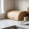 VELKÝ přírodní dřevěný chlebník 40x29x18cm na chléb Náhled obrázku produktu 6