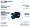 Levigatrice a nastro a batteria Bosch GBS 18V-75 18 V 76 x Anteprima dell’immagine prodotto 12