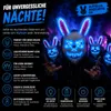 Przerażająca maska królika Horror LED - jak z Purge, Podgląd zdjęcia produktu 3