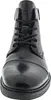 A front view of a black leather boot. Produktbild-Vorschau