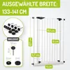 BOMI® Extrahoch Treppenschutzgitter 73-161 cm | Zum Klemmen Produktbild-Vorschau 2