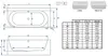 ECOLAM halb freistehende Badewanne 180x80 cm links Vigoo Produktbild-Vorschau 7