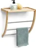 Zeller Handtuchregal, Bamboo/Metall verchromt 38x24x40 Produktbild-Vorschau 5
