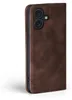 A brown flip case for a smartphone is shown against a white background. Produktbild-Vorschau