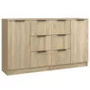 Sideboards 2 Stk. Sonoma-Eiche 60x30x70 cm Holzwerkstoff Produktbild-Vorschau 1