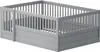 Sweiko Kinderbett 140 x 200cm, Holzbettgestell mit Gitter Produktbild-Vorschau 12