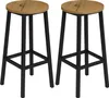 BEGRYF Hocker Barhocker 2er Set – runde Sitzfläche 32 cm, Produktbild-Vorschau 1