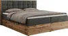 MKS MEBLE Boxspringbett 200x200 mit Bettkasten Eiche, Produktbild-Vorschau 11