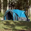vidaXL Tipi tente familiale 8 personnes bleu imperméable Voir les images du produit 3