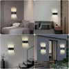 ZMH LED Wall Light Outdoor Black Up Down Warm White Anteprima dell’immagine prodotto 16