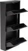 Furni24 Metall Schuhschrank Schwarz schmal – Schuhkipper Produktbild-Vorschau 12
