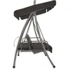 vidaXL Balancelle de jardin avec fonction lit et toit Voir les images du produit 13