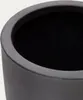Kave Home Ciment Pot de fleurs de jardin noir diamètre 39 Voir les images du produit 3