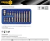 set di 15 pezzi per bussole esagonali con adattatore 1/2 Anteprima dell’immagine prodotto 3
