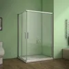B.100x100xH.185cm Duschkabinen Eckeinstieg eckdusche 5mm Produktbild-Vorschau 1