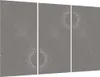 vidaXL 3-tlg. Garten-Wanddeko 105x55 cm Cortenstahl Produktbild-Vorschau 1