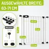 Bomi Treppenschutzgitter ohne Bohren, 63-71 cm, flacher Produktbild-Vorschau 2