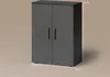 Midischrank Livinity Ronco Anthrazit Hochglanz 60 x 81 cm, Produktbild-Vorschau 3