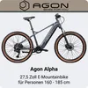 Agon Alpha E Bike Mountainbike dunkelgrau Produktbild-Vorschau 2
